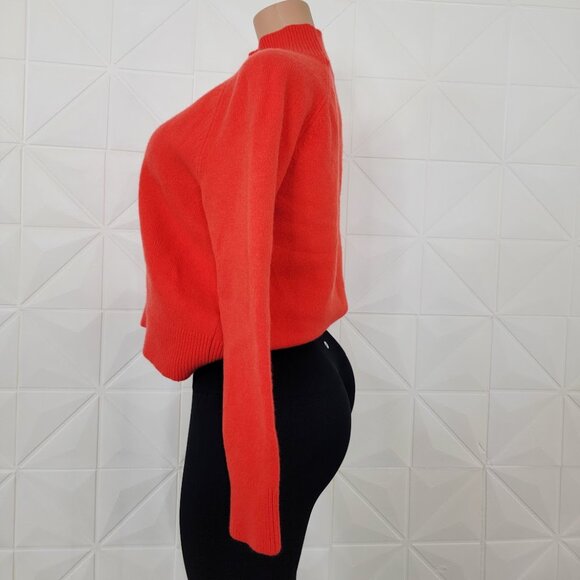 BODEN Women's Gladioli Orange Marion Merino Ribbed High-Neck Sweater Size L - Picture 4 of 8